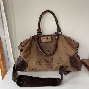 RRL canvas and leather bag